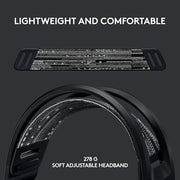 Logitech G733 Lightspeed Wireless Gaming Headset, Suspension Headband, Lightsync RGB, Blue VO!CE Mic, PRO-G Audio – Black, Gaming Headset Wireless, PC, PS5, PS4, Switch Compatible