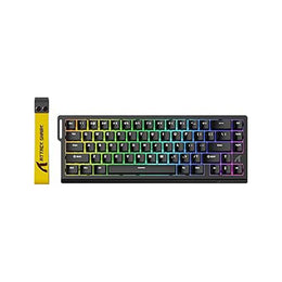 ATTACK SHARK X68 HE Rapid Trigger Mechanical Gaming Keyboard 60% Wired TKL with Adjustable Actuation,Hall Effect Magnetic Switch,8KHz Polling Rate,RGB Backlit,Top Mount for PC Mac Esport Gamer